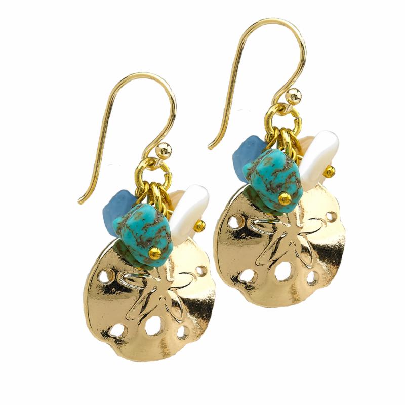 Sand dollar earrings