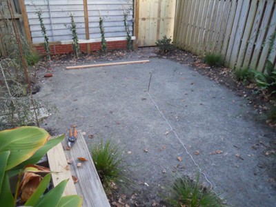 Patio prep at Stone Garden