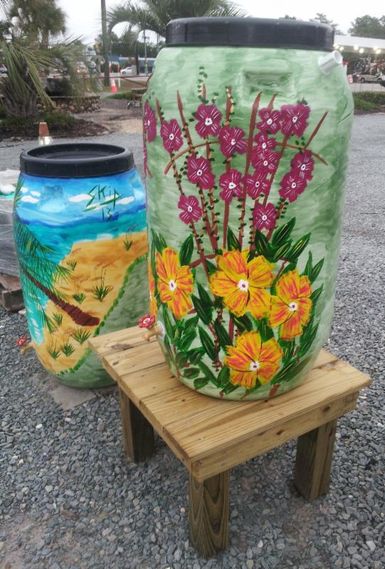 Rainbarrels at Stone Garden
