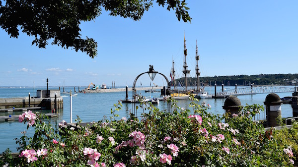 The frigate Shtandart at Trinity Landing