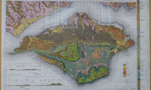 Geological map of the Isle of Wight
