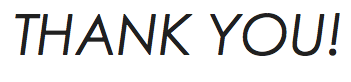 thank you