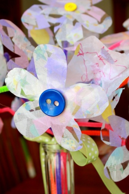 Tissue paper flowers