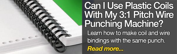Using plastic coils with your wire punch