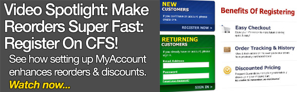 Watch how registering an account makes reorders super fast