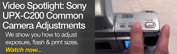 Video Tip - Common adjustments on the Sony UPX-C200 passport camera