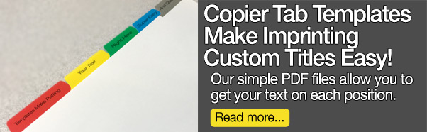 Read about copier tab printing templates
