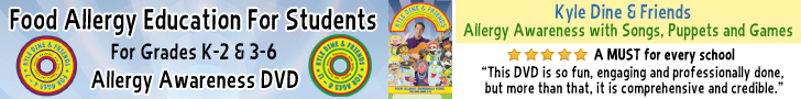 Food Allergy Education For Students. Allergy Awareness DVD.