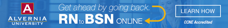 Alvernia University. Get ahead by going back. RN to BSN online. 
