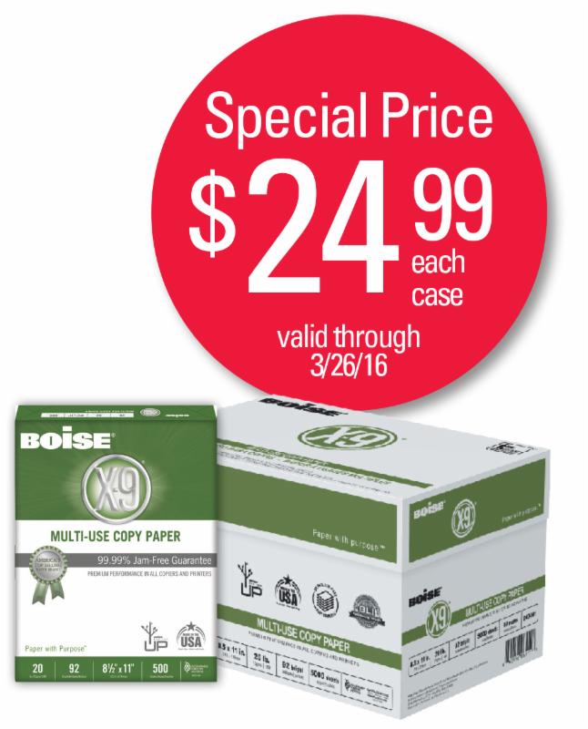 Office Depot Boise Paper