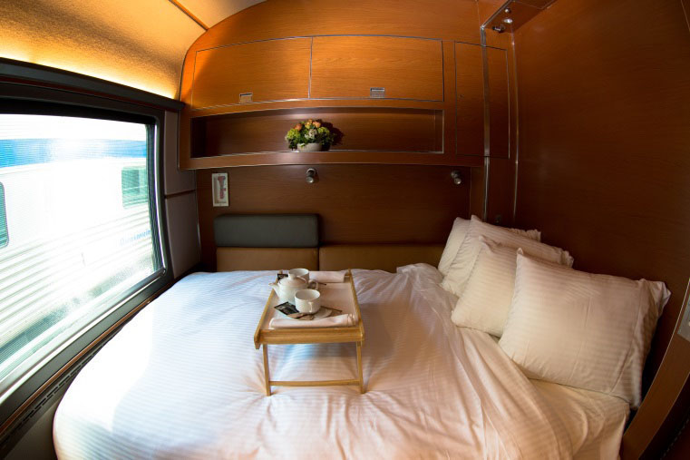 VIA Rail Canada Prestige Class bedroom