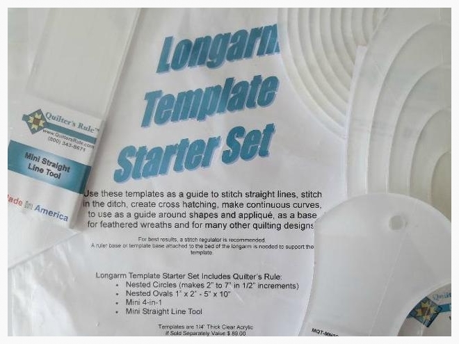 Longarm Template Starter Set