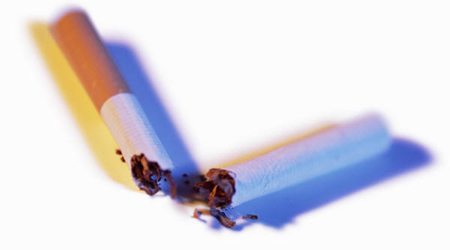 Image of a broke cigarette
