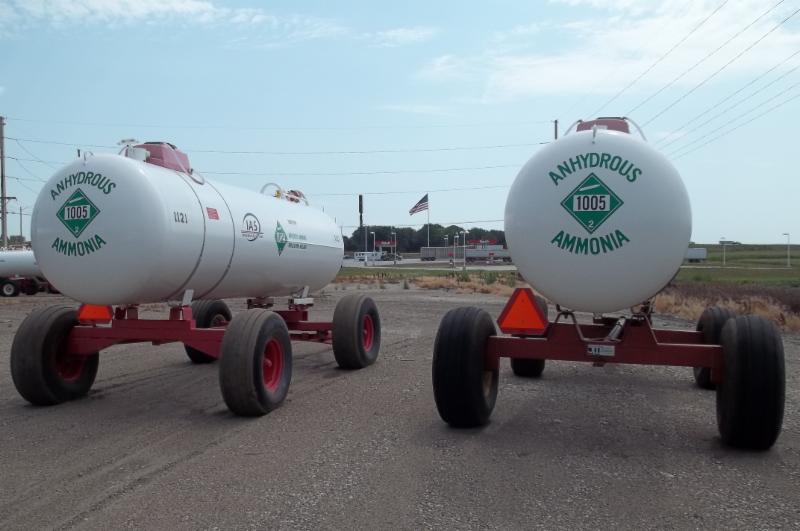 Nurse Tanks of Anhydrous Ammonia