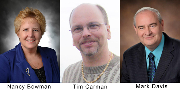 image of Nancy Bowman, Tim Carman and Mark Davis as Ambassador Spotlights