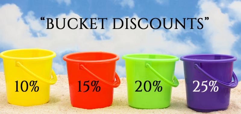 Bucket discounts