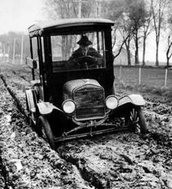Car in Rut