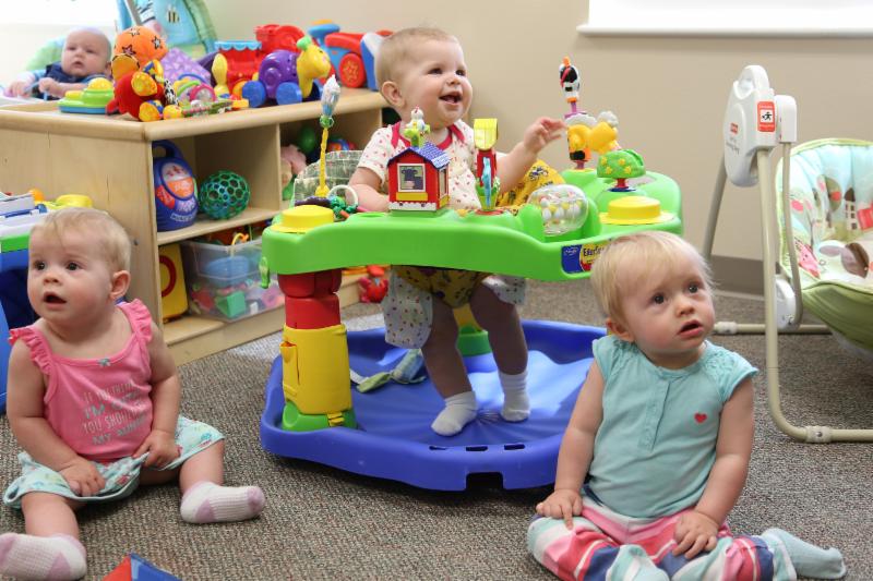 children at daycare center