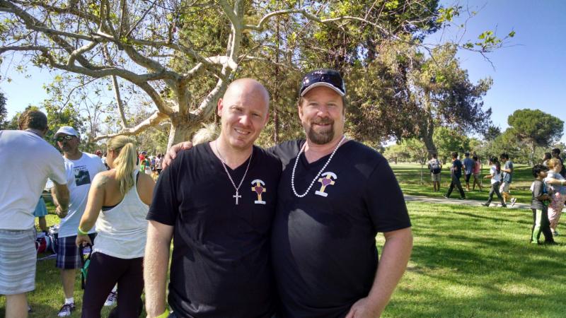 Jeremy and Gary AFSP Walk 2015