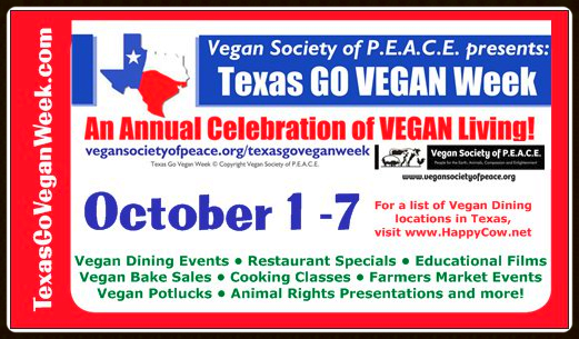 Texas Go Vegan Week mini card