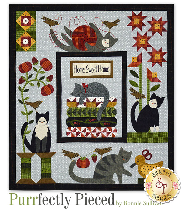 Purrfectly Pieced Block of the Month