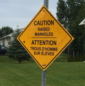 Fredericton road sign