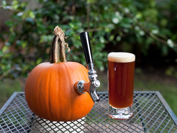 Pumpkin beer tap