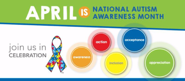 April is Autism Awareness Month banner