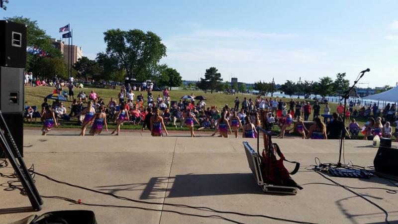 the crowd