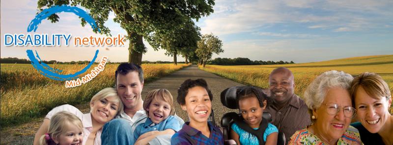 DNMM logo superimposed over country lane with wheat fields. Diverse group of people in foreground.