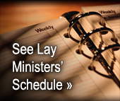 Lay Ministers Schedule