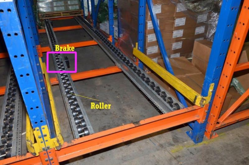 Used Pallet Flow Rack For Sale creates maximum pallet storage density