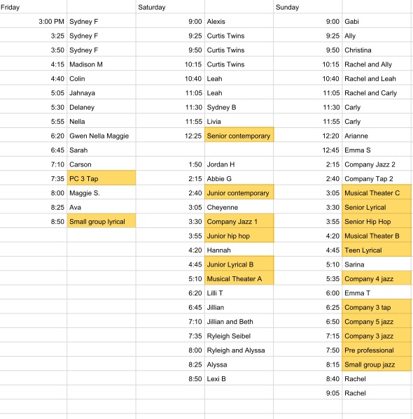 Schedule with Don Mirault