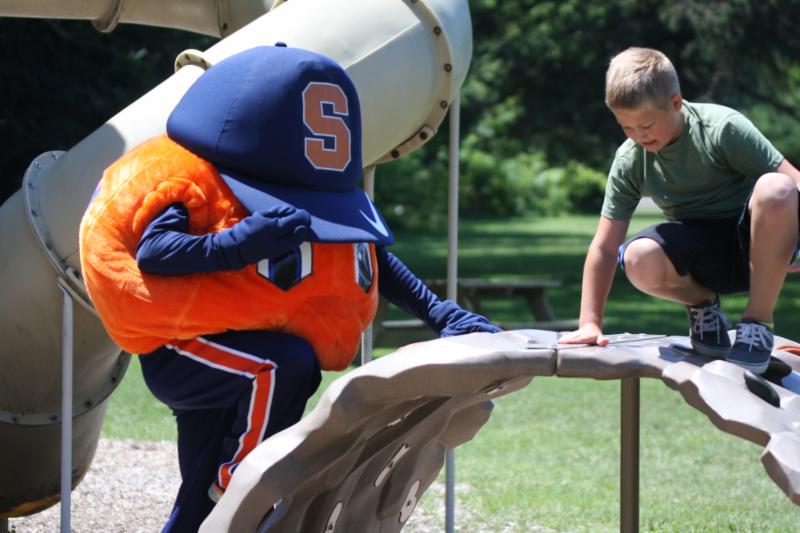 Otto at play at the 2015 Libraries Picnic