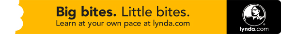 Big bites. Little bites. Learn at your own pace at lynda.com