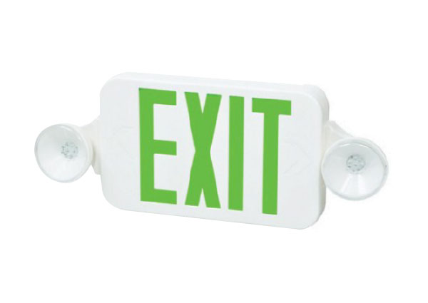 Green Combo Exit Sign