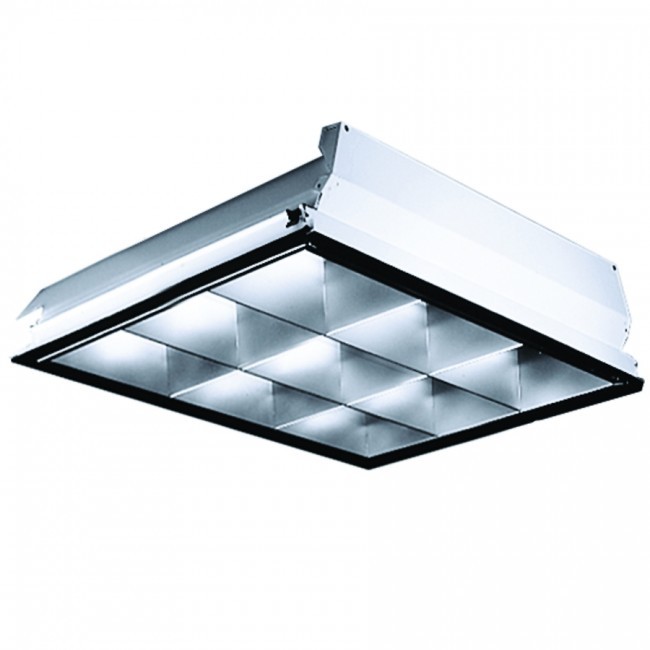 2x2 9 cell parabolic troffer