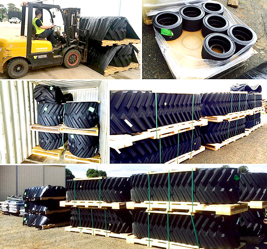 CAMSO Track Shipment Arrives