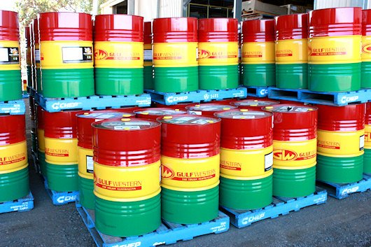 Gulf Western Oil 205L Drums