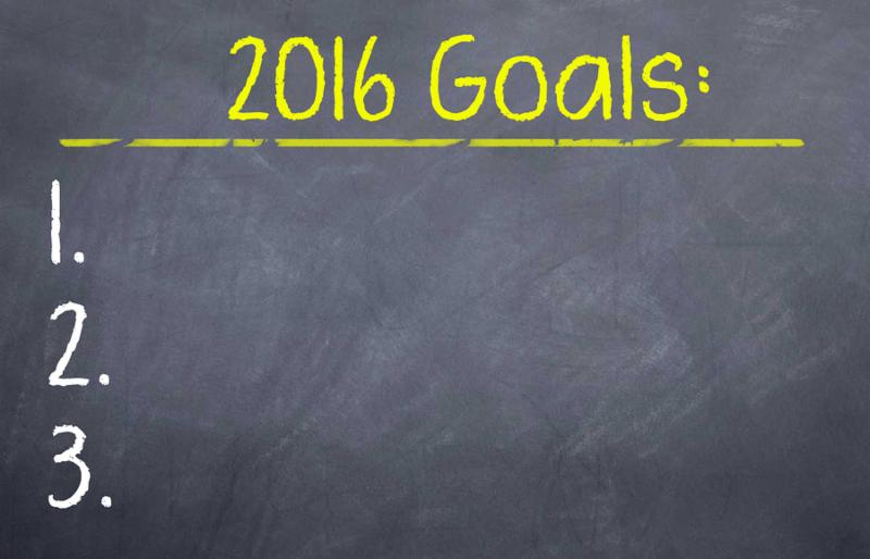 Motivational chart to get you planning for the new year in 2016 for your goals