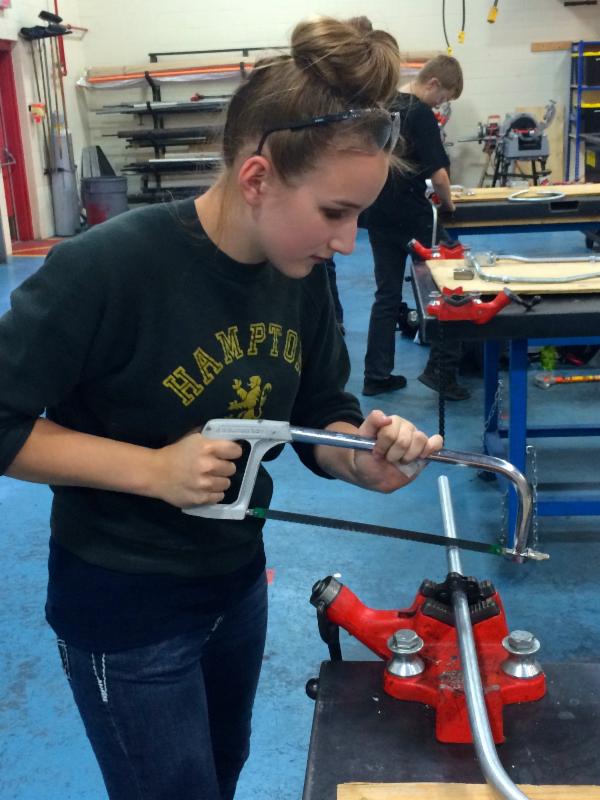 Cutting through pipes - it's a breeze!