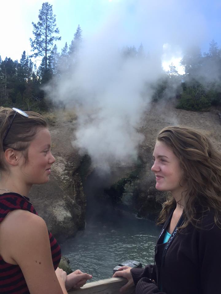Girls in Yellowstone