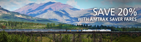 Save 20% Amtrak Saver Fares