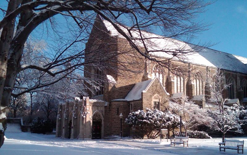 Church in the snow