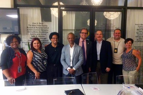 Matt and the other speakers at the 2-16-16 LGBT Discrimination Event on Miami Beach