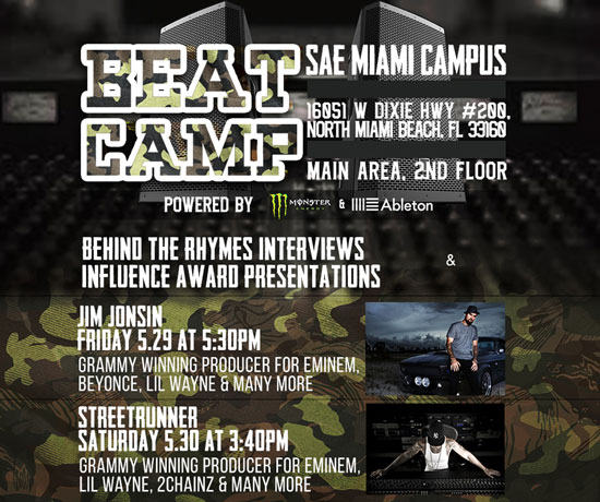 Beat Camp Miami 2015 BTR with Jim Jonsin and Street Runner