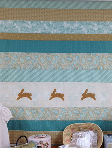 bunny strip quilt