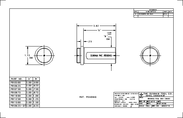 Dunham Bar Pull Shank