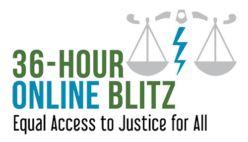 36-hour online blitz - equal access to justice for all