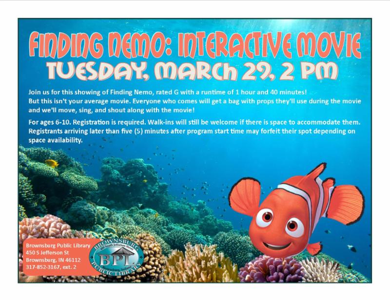 Finding Nemo_ interactive movie march 29 2 pm